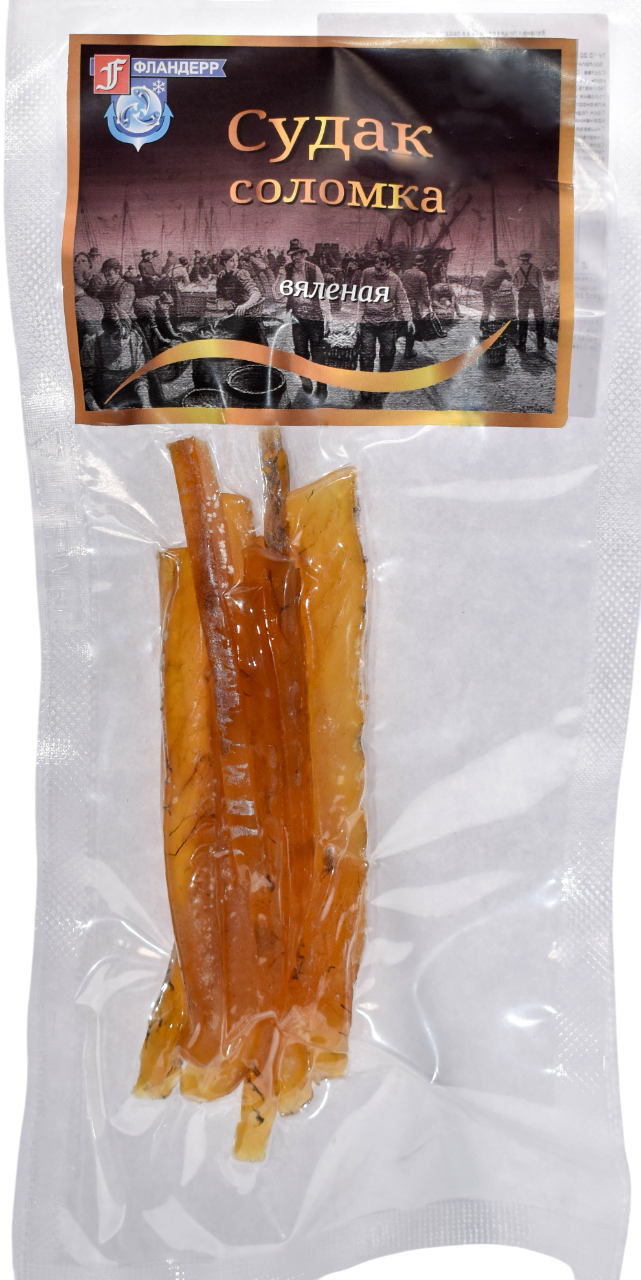Судак Фландерр соломка вяленый, 50г