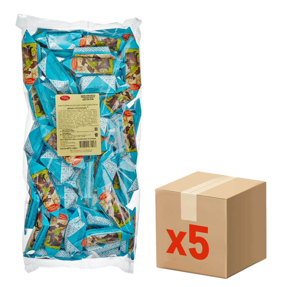 Конфеты Красный Октябрь Мишка Косолапый, 1кг x 5 шт