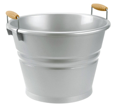 Ведро Tontarelli Nostalgia серебристое пластиковое, 20л