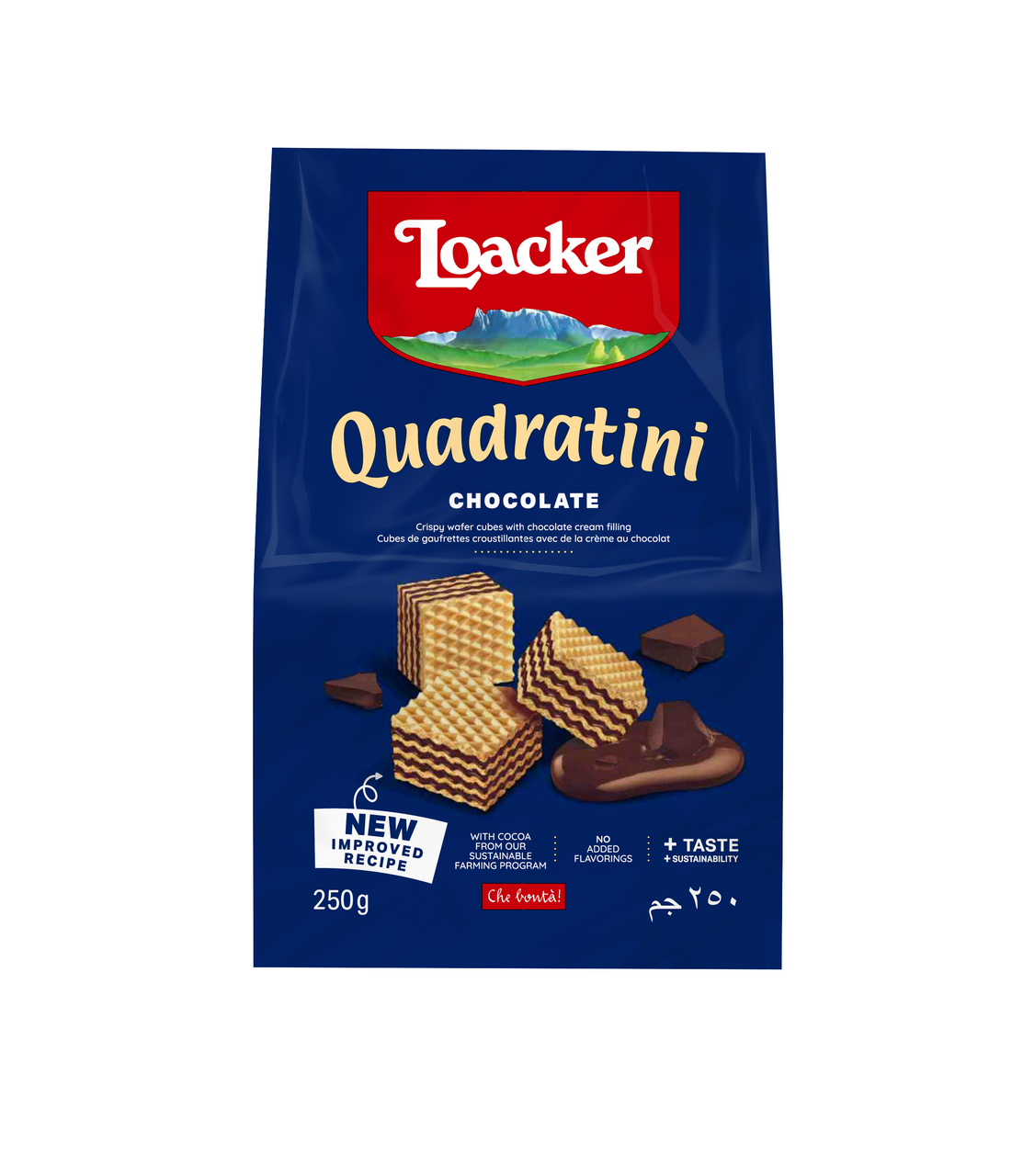 Вафли Loacker Quadratini Vanilla 250 г