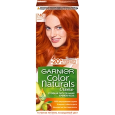 Крем-краска для волос Garnier Color Naturals Питательный с 3 маслами 7.40 Пленительный медный, 110мл