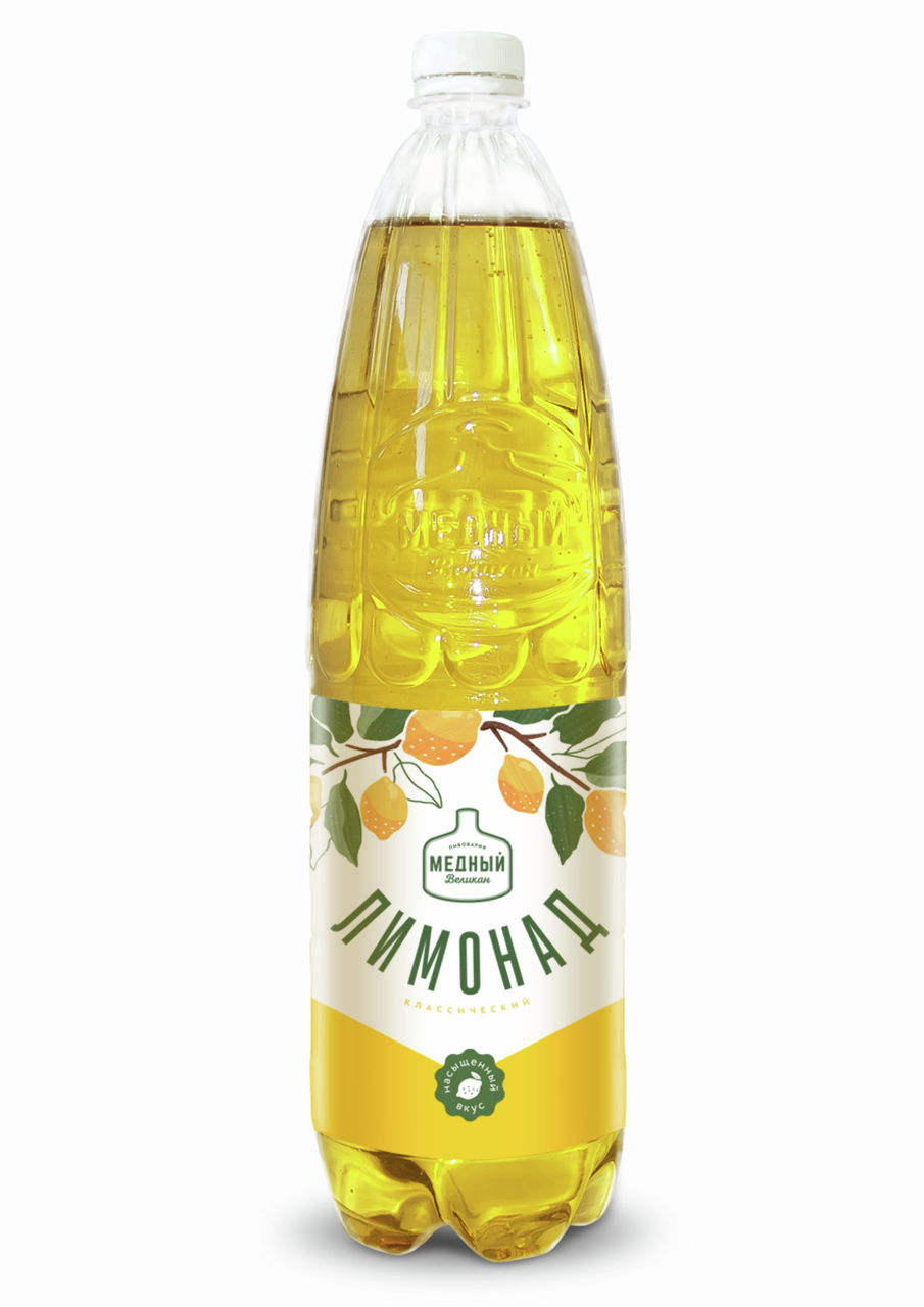 Напиток Медный великан Лимонад газированный, 1.4л