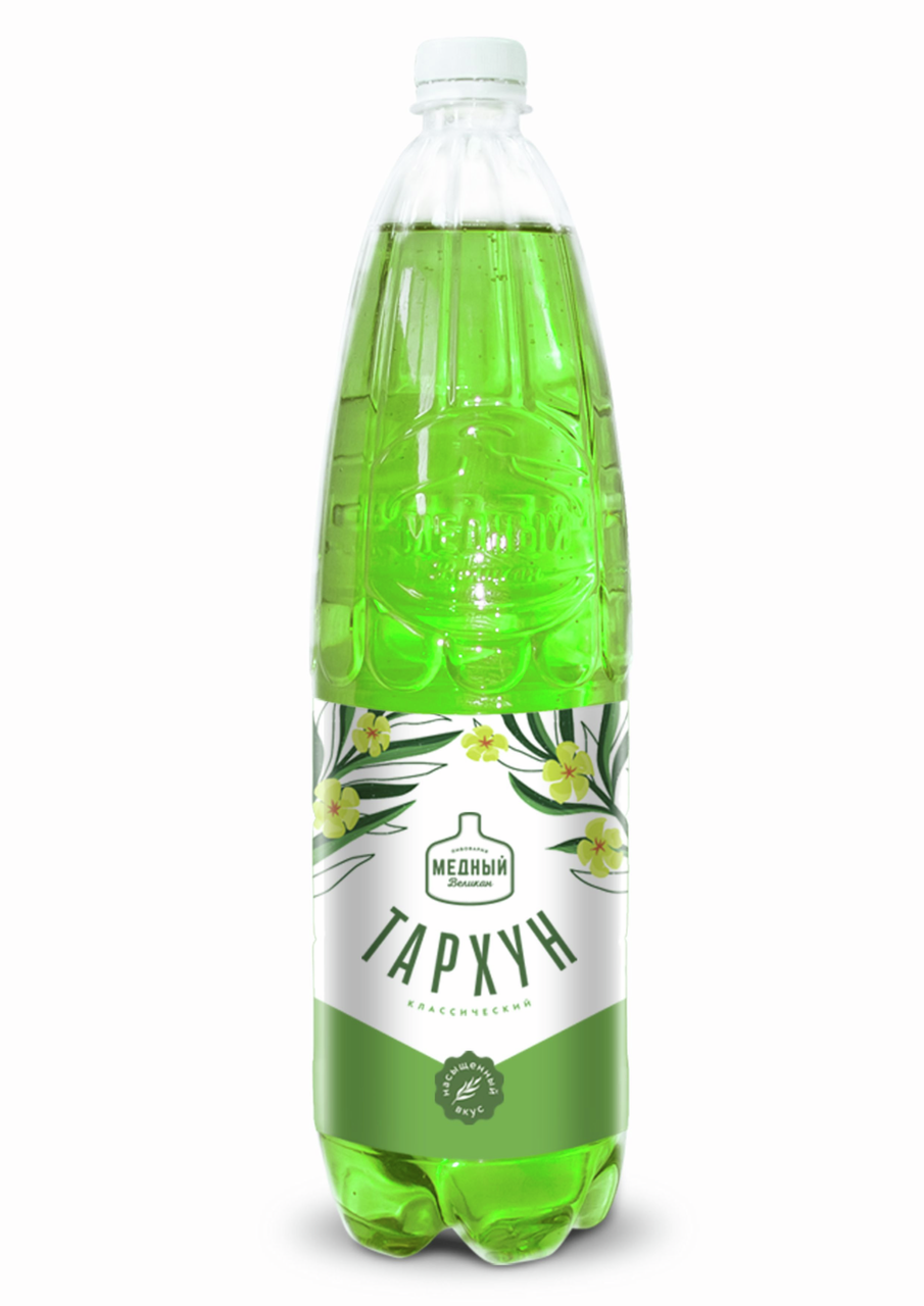 Напиток Медный великан Тархун газированный, 1.4л