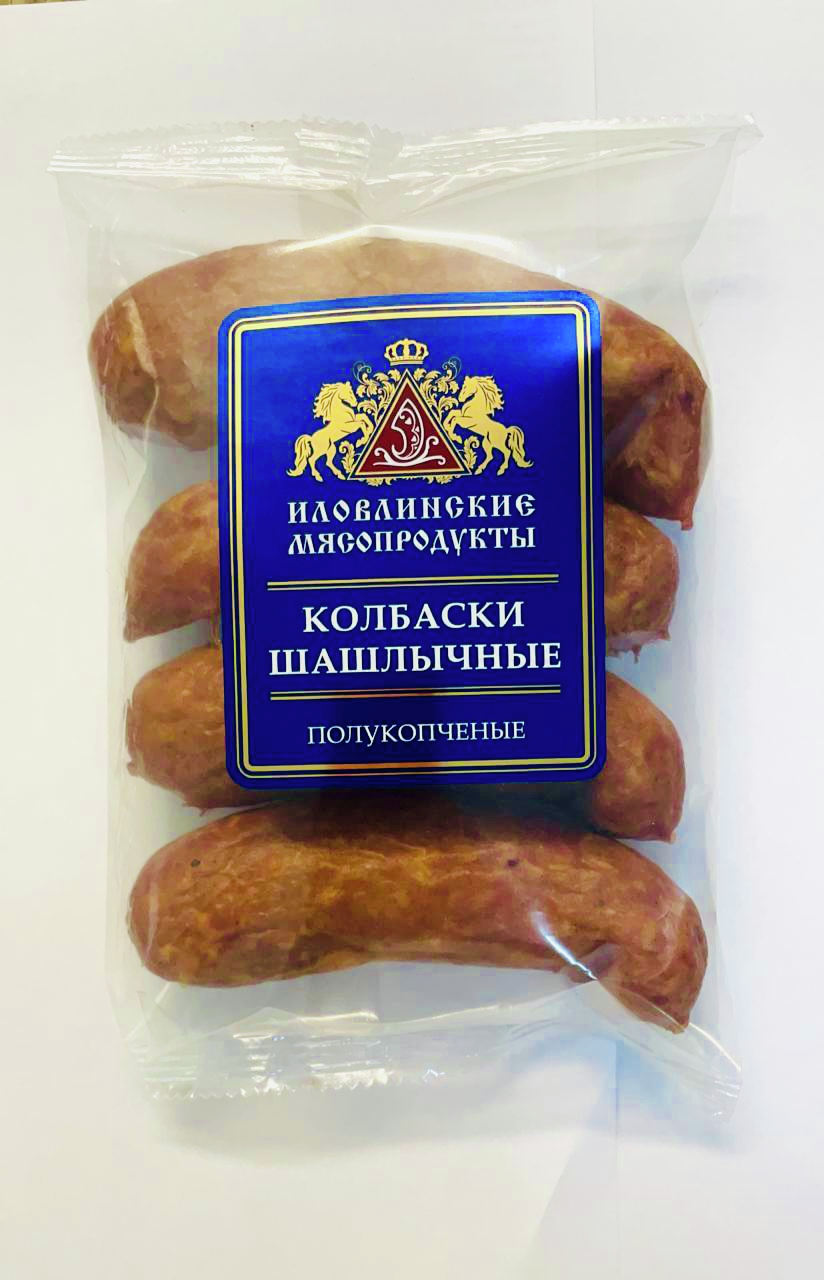 Колбаски Иловлинские мясопродукты Шашлычные полукопченые, 400г