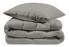 Комплект постельного белья Niteva поплин кварцевый полутораспальное