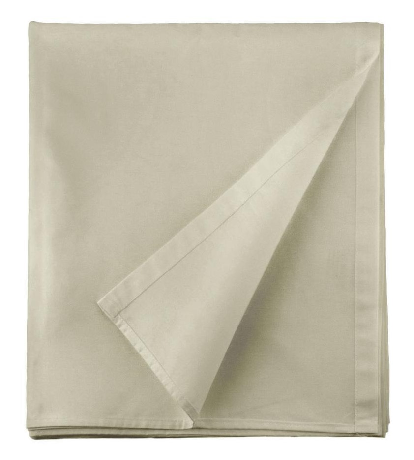 Простыня Niteva поплин серо-бежевая, 220 x 150см