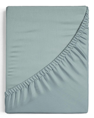 Простыня Niteva на резинке поплин серо-голубая, 140 x 200+25см