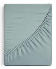 Простыня Niteva на резинке поплин серо-голубая, 160 x 200+25см