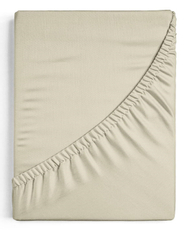 Простыня Niteva на резинке поплин серо-бежевая, 160 x 200+25см