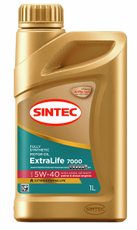 Масло моторное Sintec Extralife 7000 A3/B4 SN/CF 5W-40, 1л
