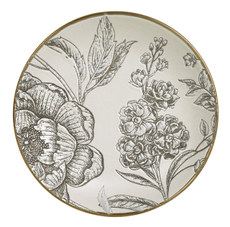 Тарелка десертная Royal Garden Beige Flowers, 20см