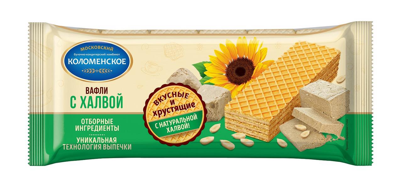 Вафли КОЛОМЕНСКОЕ с халвой, 220 г