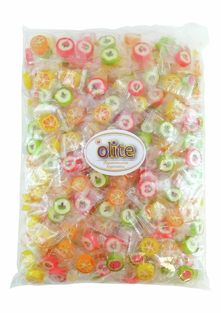 Карамель леденцовая Olite карамельные картинки ассорти, 1кг