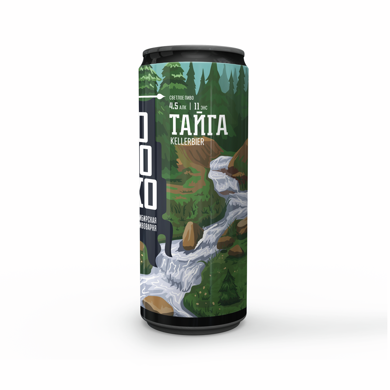 Пиво Йохохо Тайга Kellerbier лагер светлое, 0.45л