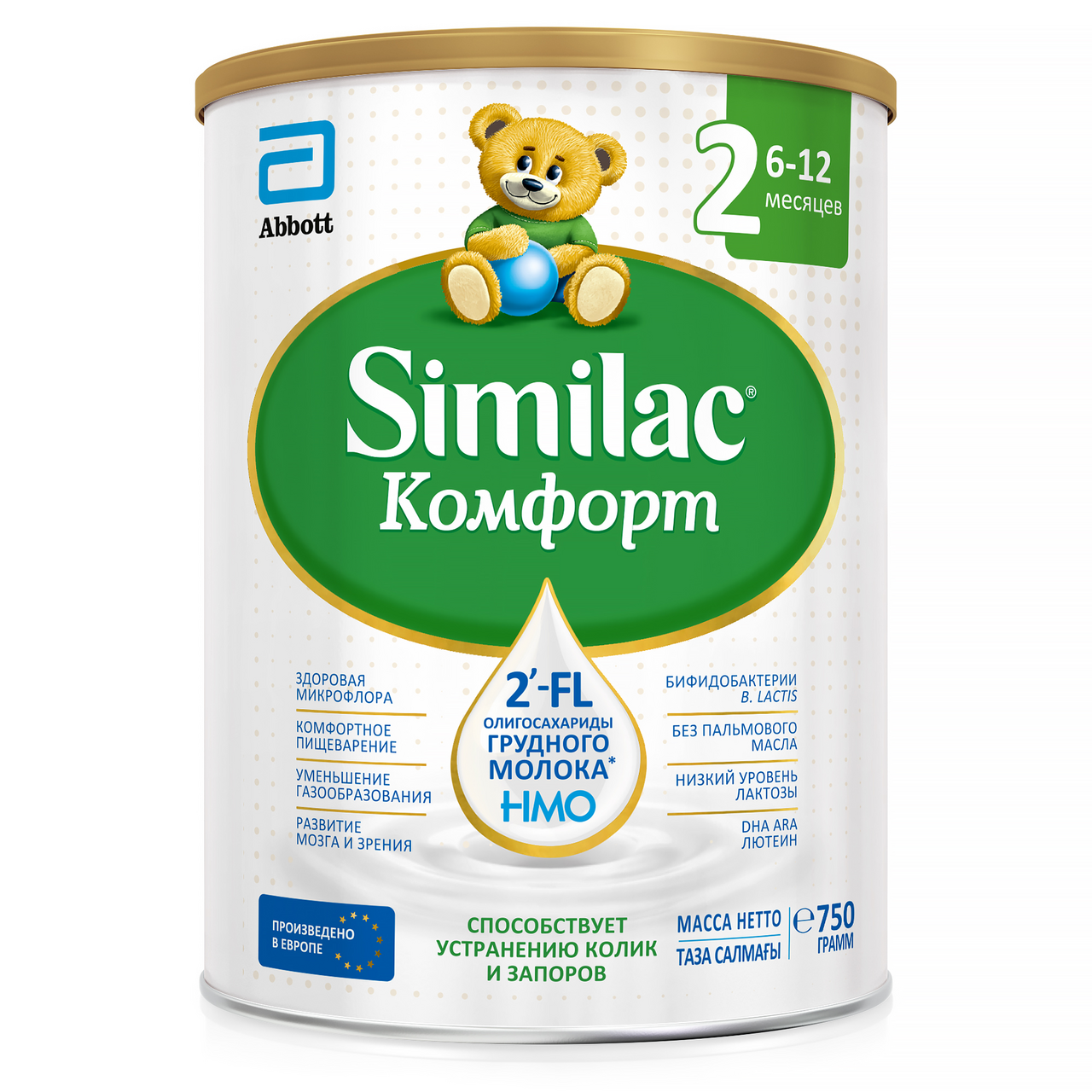 Изображение товара Детская смесь Similac 2 Комфорт с 6 до 12 месяцев, 750 г, для пищеварения
