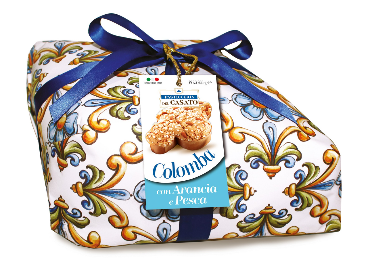 Панеттоне Pasticceria Del Casato Colombia с апельсином персиком и миндалем, 900г