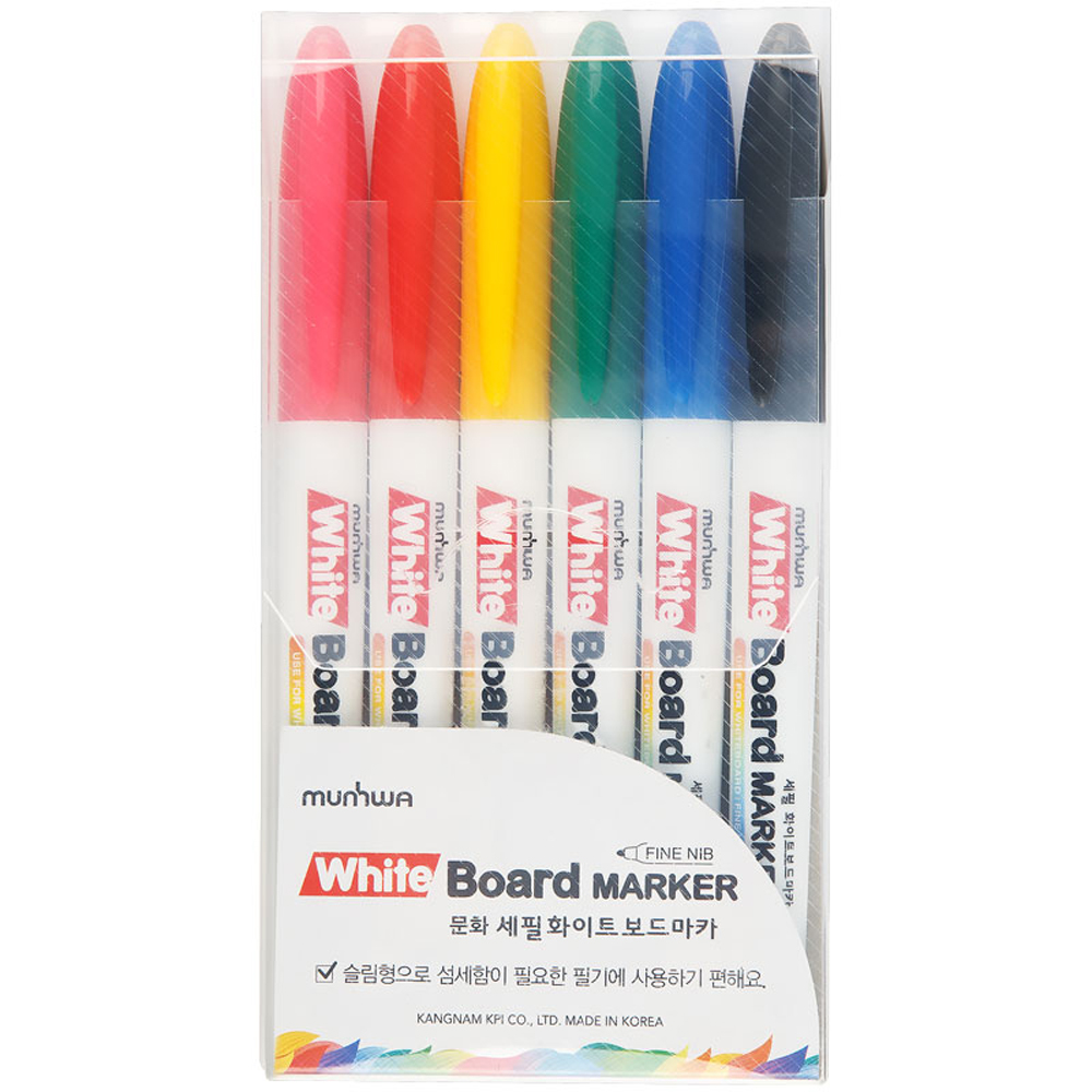 Набор маркеров Munhwa для доски, 6шт