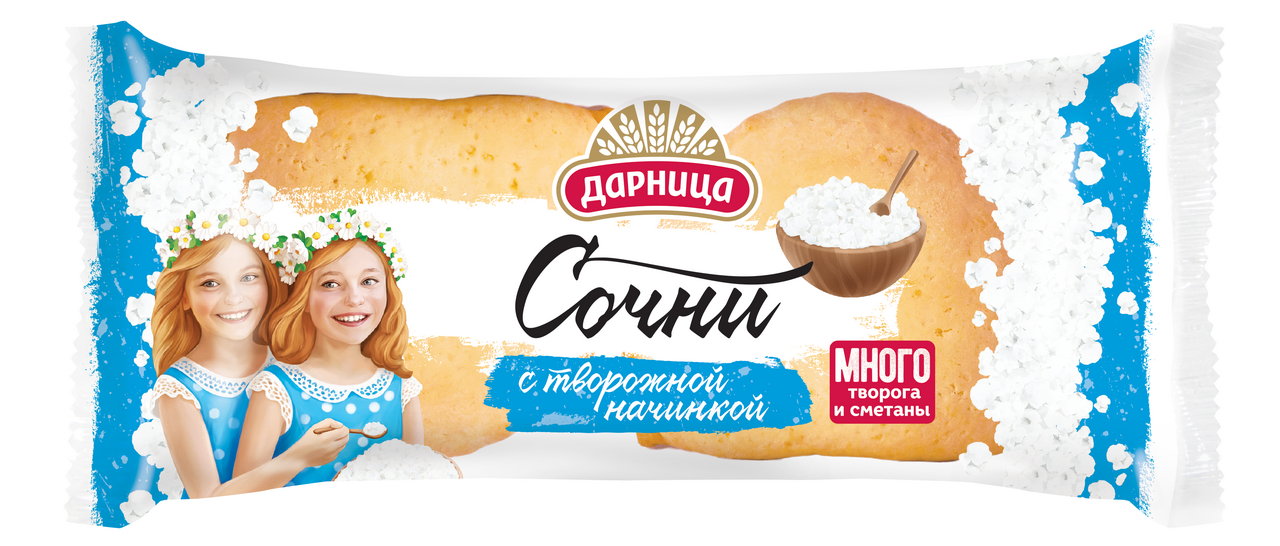 Сочни Дарница с творожной начинкой (60г x 2шт), 120г