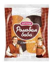 Баба ромовая Дарница с темной глазурью, 160г
