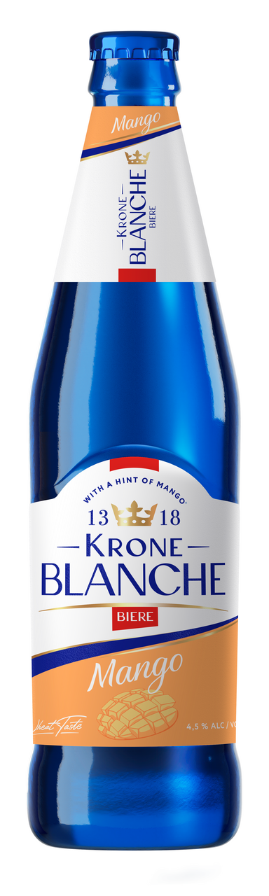 Изображение товара Напиток пивной Krone Blanche Biere с манго, 0.45л