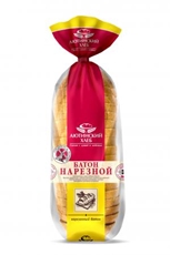 Батон Аютинский хлеб нарезной высший сорт нарезанный, 380г