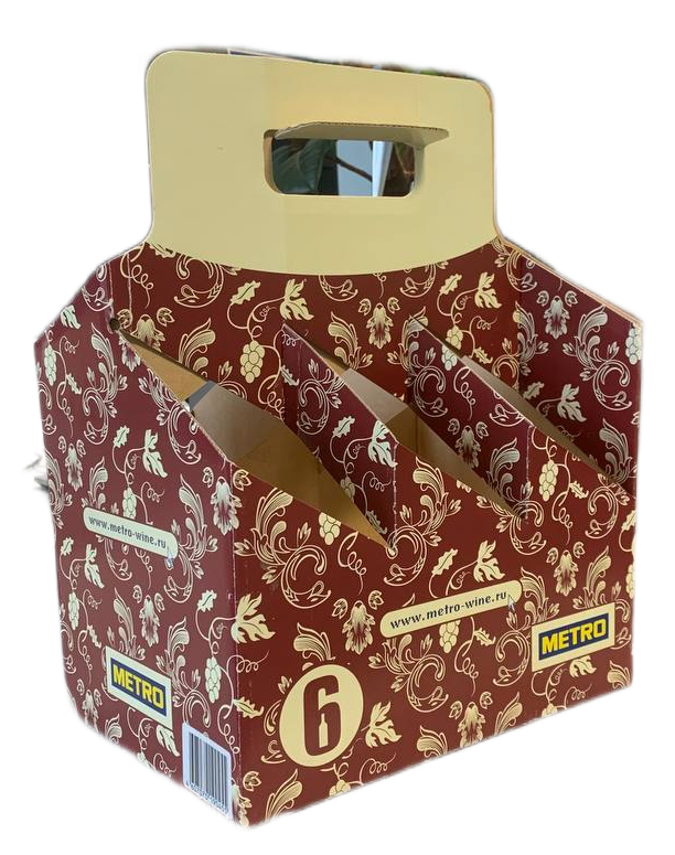 Изображение товара Подарочная коробка Metro для 6 бутылок элегантный и надежный дизайн
