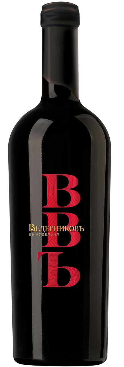 Вино Винодельня Ведерниковъ Твердый знак красное сухое, 0.75л