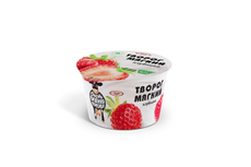 Творог Очень важная корова мягкий с клубникой 4.2%, 125г