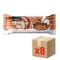 Десерт Ёбатон Мусс с двойным шоколадом, 40г x 8 шт