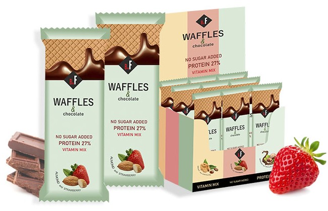 Изображение товара Батончик протеиновый Beauty.Fit с миндалем и клубникой, 40г x 21 шт