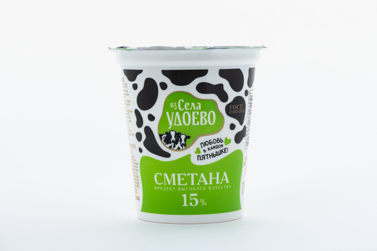 Сметана Из села Удоево ГОСТ 15%, 300г