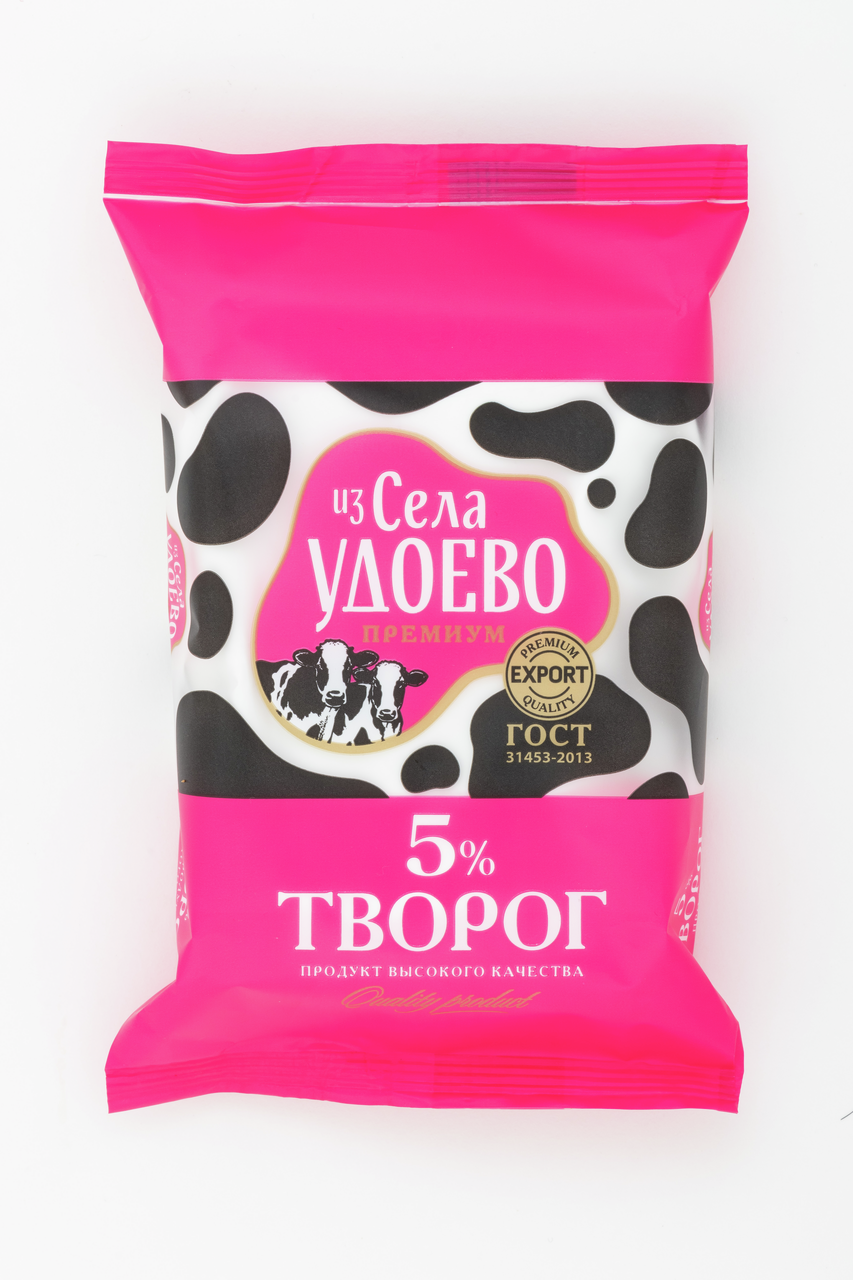 Творог Из села Удоево Премиум ГОСТ 5%, 180г