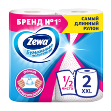 Бумажные полотенца Zewa XXL Dcor 1/2 листа двуслойные 2 рулона