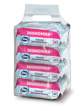 Влажная туалетная бумага Zewa Pure, 80 листов х 4 шт