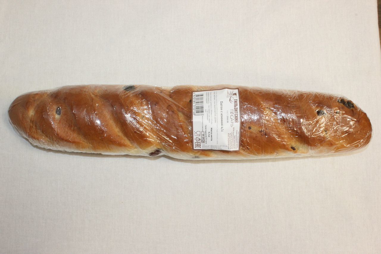 Батон Тильзитский пекарь с изюмом, 300г