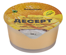 Десерт Awake Power кокосовый с апельсином и манго 4%, 125г