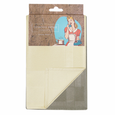 Набор кухонных полотенец Tessolo Home Глянс бежевых и коричневых 40 x 60см, 2шт