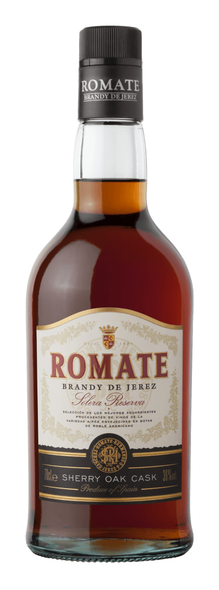 Изображение товара Бренди Romate Solera Reserva, 0.7л - Испанский виски с ароматом хереса