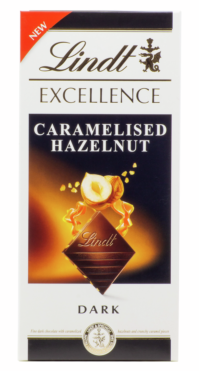 Шоколад Lindt Excellence темный карамелизированный с фундуком, 100г