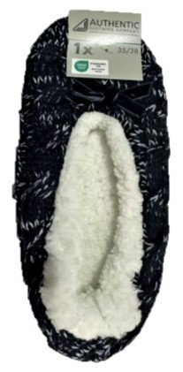 Тапочки-носки женские Authentic вязаные, размеры: 35-42