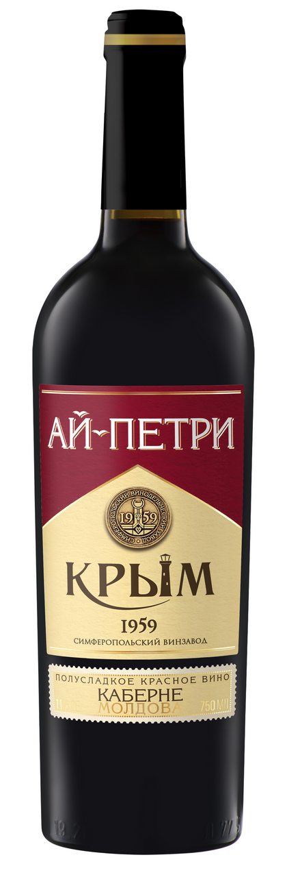 Изображение товара Вино Ай-Петри Каберне Молдова красное полусладкое, 0.75л