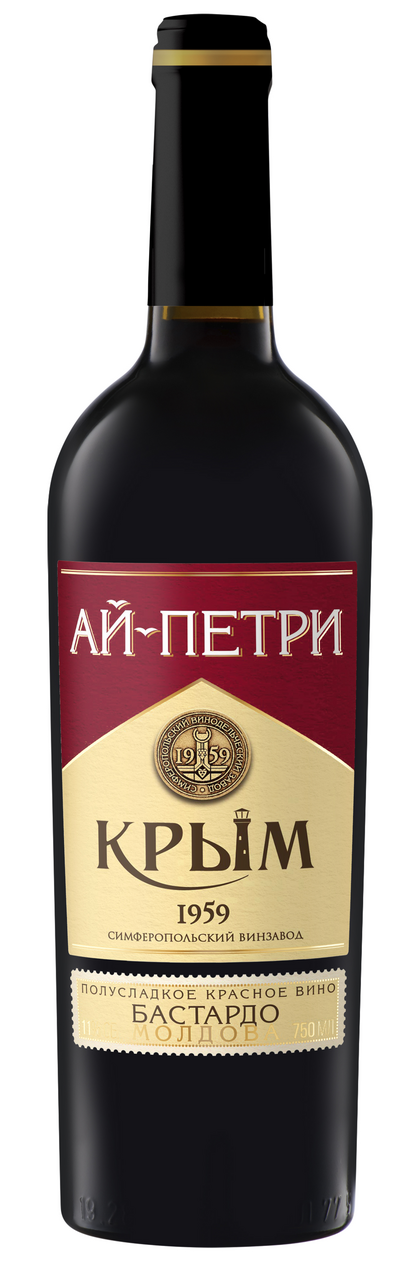 Вино Ай-Петри Бастардо Молдова красное полусладкое, 0.75л