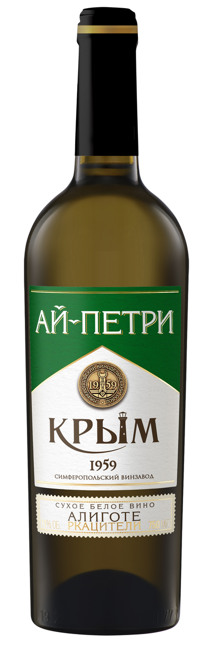 Изображение товара Вино Ай-Петри Алиготе Ркацители белое сухое, 0.75л