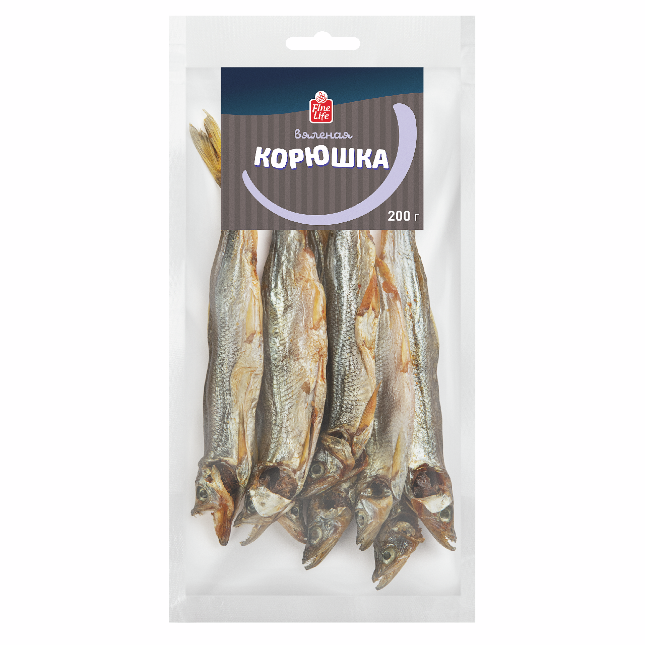 Fine Life Корюшка вяленая неразделанная, 200г