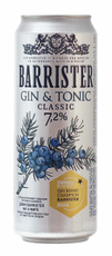 Напиток слабоалкогольный Barrister Джин-тоник, 0.45л