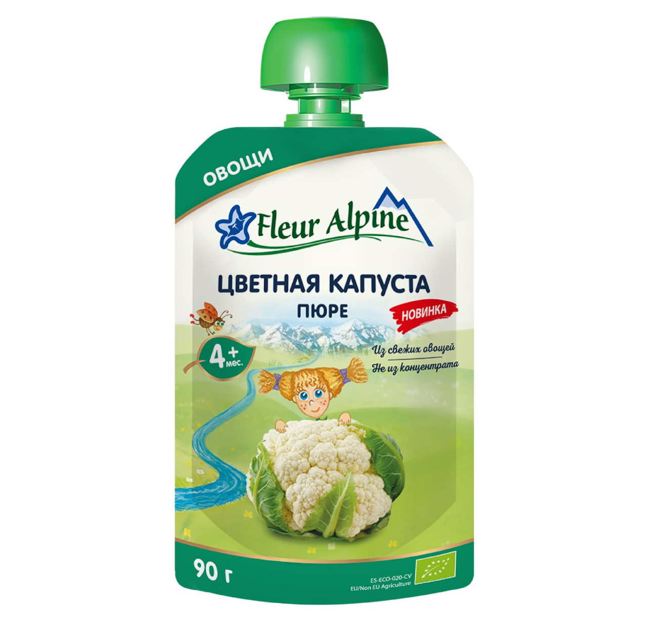 Изображение товара Пюре овощное детское Fleur Alpine Цветная капуста с 4 месяцев, 90г