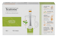 Чай зеленый Teatone стики (1.8г x 100шт), 180г