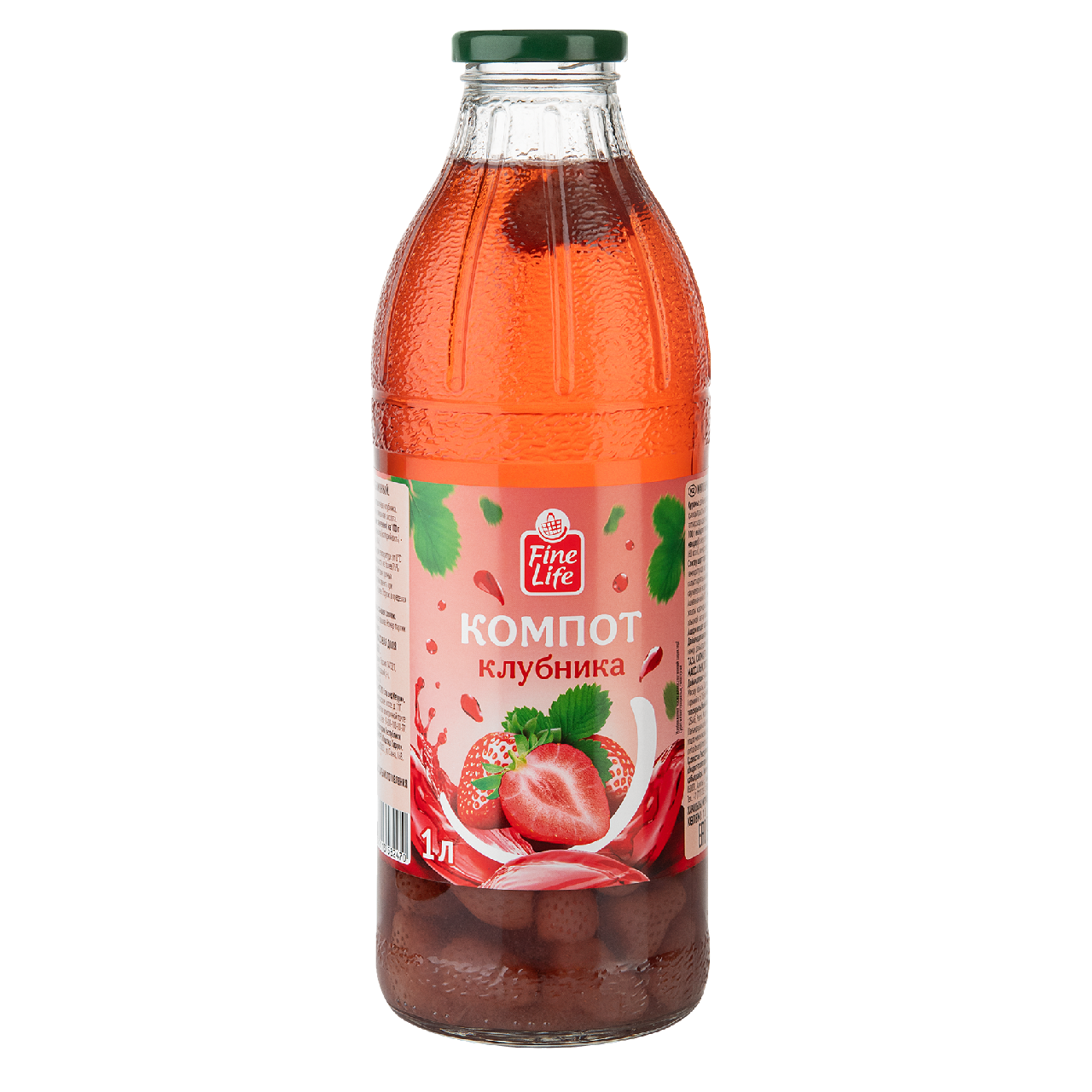 Изображение товара Fine Life Компот с клубникой, 1л