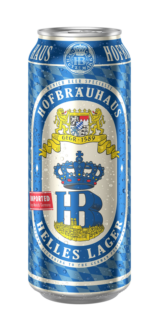 Изображение товара Пиво Hofbrauhaus Helles Lager светлое, 0.5л