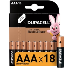 Батарейки Duracell LR03 AAA, 18шт